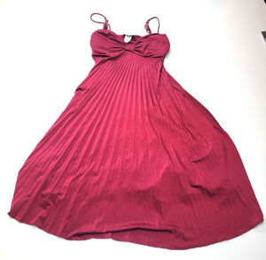 Vintage Sabora 4 Red Maroon Wine Bead Babydoll Homecoming Cocktail Party 90s y2k